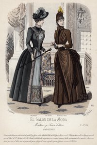 Fransız moda levhası, 19. yüzyıl sonu by French School