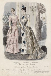 Fransız moda levhası, 19. yüzyıl sonu by French School