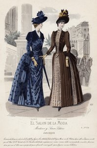 Fransız moda levhası, 19. yüzyıl sonu by French School