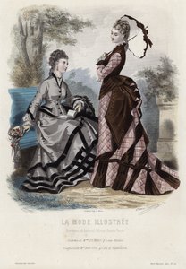 Fransız moda levhası, 19. yüzyıl sonu by French School