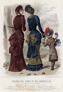 Fransız moda levhası, 19. yüzyıl sonu by French School