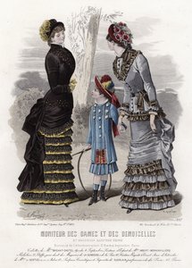Fransız moda levhası, 19. yüzyıl sonu by French School