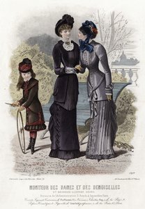 Fransız moda levhası, 19. yüzyıl sonu by French School