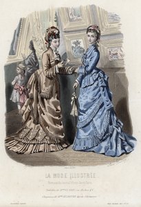 Fransız moda levhası, 19. yüzyıl sonu by French School
