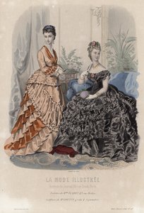 Fransız moda levhası, 19. yüzyıl sonu by French School