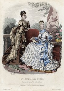 Fransız moda levhası, 19. yüzyıl sonu by French School