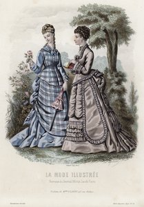 Fransız moda levhası, 19. yüzyıl sonu by French School