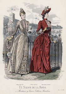 Fransız moda levhası, 19. yüzyıl sonu by French School