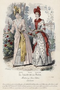 Fransız moda levhası, 19. yüzyıl sonu by French School