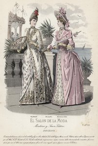 Fransız moda levhası, 19. yüzyıl sonu by French School