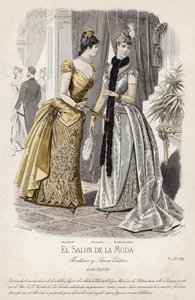 Fransız moda levhası, 19. yüzyıl sonu by French School
