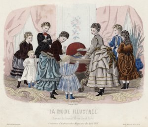 Fransız moda levhası, 19. yüzyıl sonu