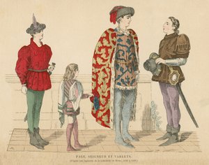 Fransız efendisi ve hizmetkarları, 15. yüzyılın ortaları by French School
