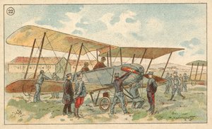 Fransız askeri çift kanatlı (chromolitho) by French School
