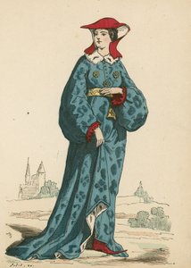 Fransız soylu kadın, 1395 by French School