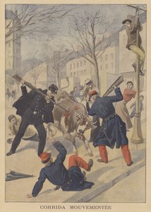 Fransız askerleri ve polisi Limoges