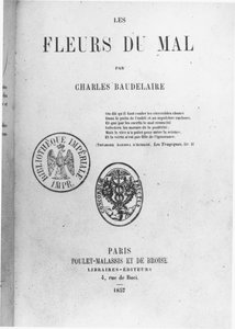 Poulet-Malassis et de Broise tarafından yayınlanan Charles Baudelaire (1821-67) tarafından Les Fleurs du mal