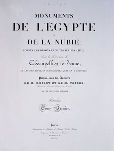 Anıtlar de lEgypte et de la Nubie