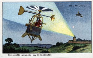 Futuredays: 2000 Yılının Ondokuzuncu Yüzyıl Vizyonu - “” 2000 Yılında” Serisi: Helikopter öncü nöbetçiliği - Villemard