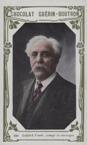 Gabriel Faure, müzik bestecisi (renkli fotoğraf) by French School