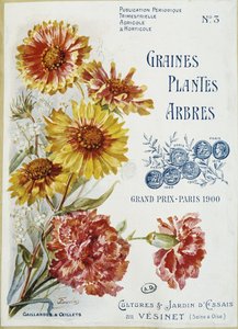 Gaillardes ve karanfiller - “Seeds Plants Trees” dergisinin kapağı, No. 3 by French School