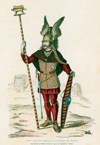 Savaş amblemini taşıyan Galya Şefi by French School