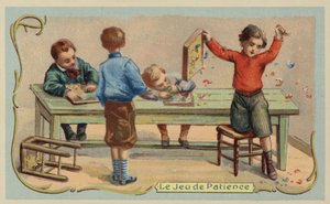 Sabır oyunu (chromolitho) by French School