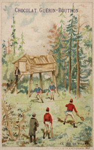 Tenis oyunu (chromolitho) by French School