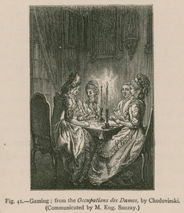 oyun; Meslekler des Dames, Chodovieski tarafından by French School