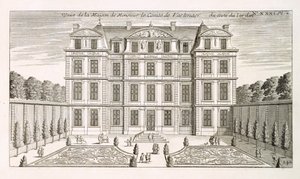 Kont Vartenaers evinin bahçe cephesi, c.1720
