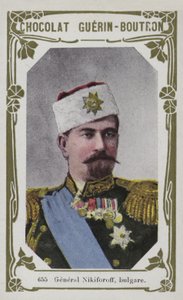 General Nikiforoff, bulgar (renkli fotoğraf) by French School