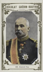 General Pau (renkli fotoğraf) by French School