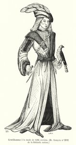 1488 civarında modaya uygun beyefendi (gravür) by French School