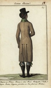 Uzun sürme ceketli beyefendi by French School