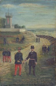 Georges Clemenceau (1841-1929) Montmartre Belediye Başkanı olarak 18 Mart 1871 by French School