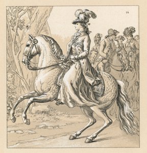 Almanya XVII-XVIIIth Cent Kostüm by French School