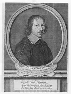 Gilles Menage (gravür) by French School