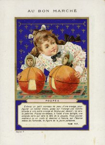 Rolling Dolls, Poupee ile oynayan kız by French School