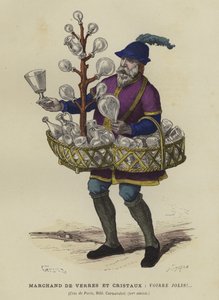 Cam ve kristal satıcısı, 15. yüzyıl by French School