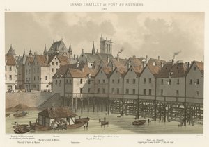 Grand Chatelet ve Pont au Meuniers, 1580 by French School