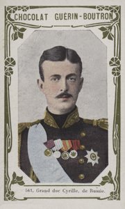 Rusya Grandük Cyril (renkli fotoğraf) by French School