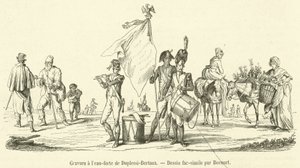 Duplessi-Bertaux tarafından gravür (gravür) by French School