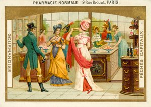 Açgözlülük (chromolitho) by French School