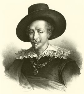 Guido Reni, portre (gravür) by French School