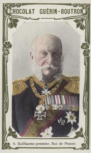 Birinci William, Prusya Kralı (renkli fotoğraf) by French School
