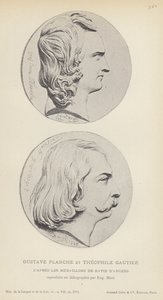 Gustave Planche ve Theophile Gautier (lito) by French School