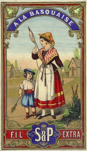 çingene kadın, ile, erkek çocuk by French School