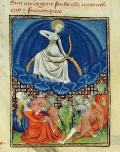 Harl 4431 f.101 Diana ve takipçileri, deliler (Ay