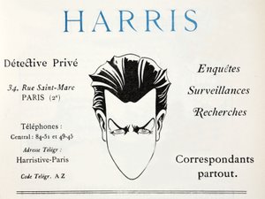 Harris - Özel Dedektif (pochoir baskı) by French School