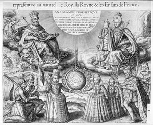 Henri IV (1553-1610) with his Family, 1607   by French School